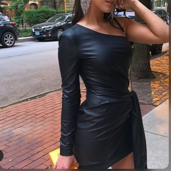 House of CB Dresses & Skirts - House of CB vegan leather mini dress